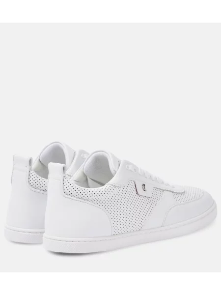 Sneakerși Christian Louboutin din piele alb