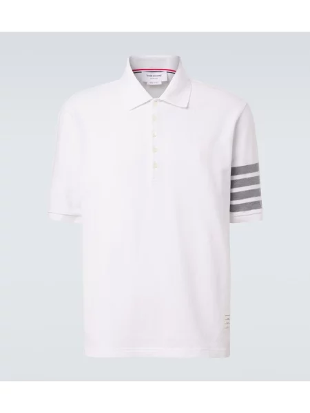 Koszulka polo Thom Browne biała