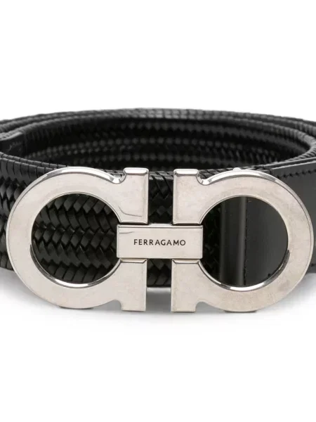 Cu centură curea Ferragamo negru