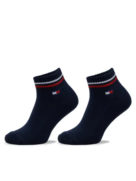 Skarpety do sneakersów z nadrukiem z logo w zestaw 2 szt. Tommy Hilfiger
