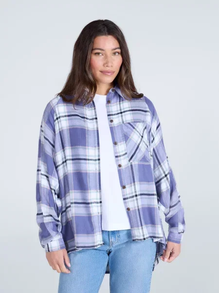 Koszulka Lottie z supermiękkim rękawem nietoperzowym Blue niebieska