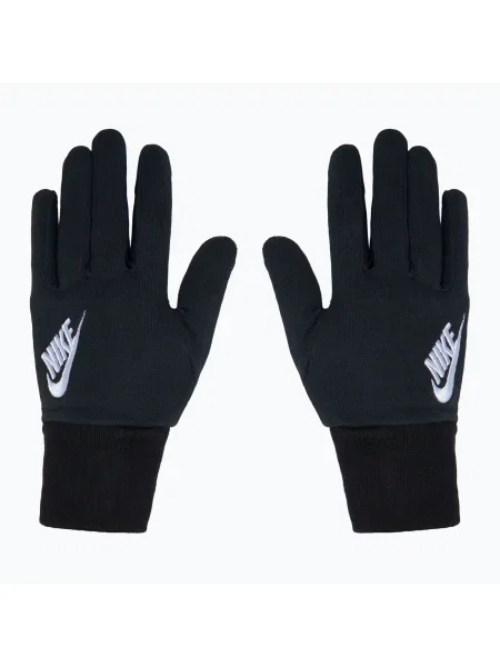 Dámske bežecké rukavice Nike Club Fleece black/white biela