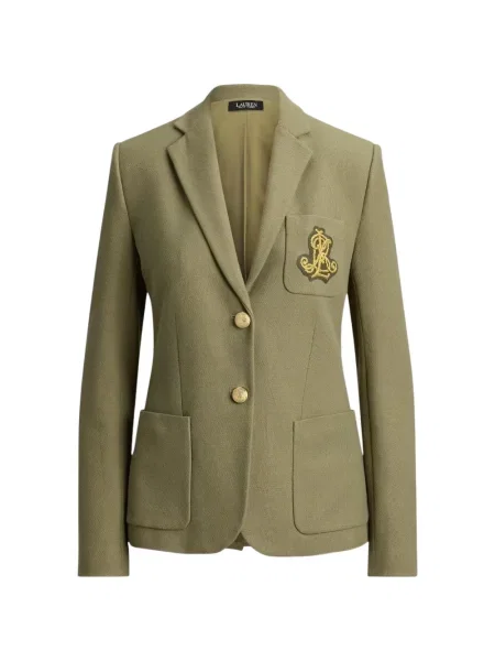 Sacou Lauren Ralph Lauren din jacard cu autograf verde