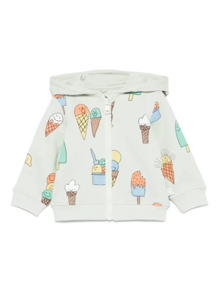 Bluza z kapturem dziecięca Stella Mccartney zielona