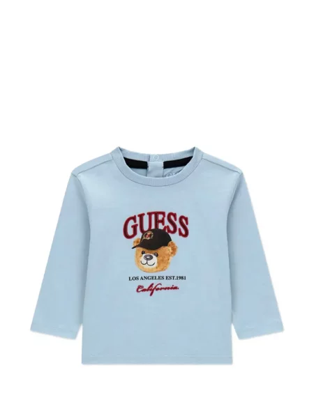 Dětské kalhoty Guess modré