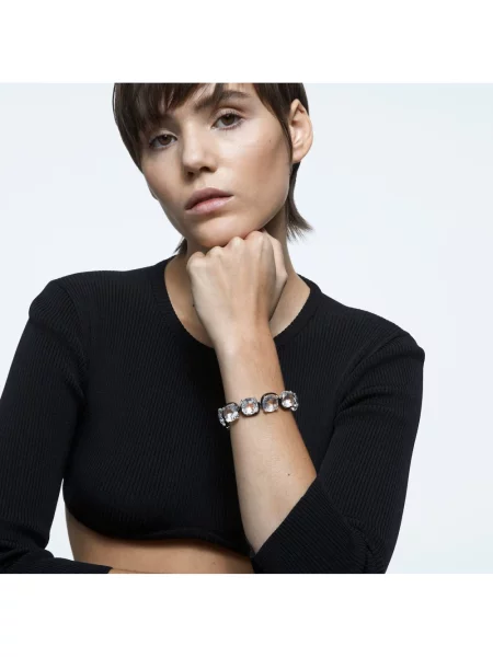 Bransoletka Swarovski szara