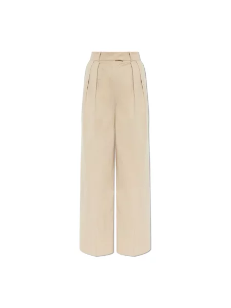 Anine Bing Lou spodnie damskie beżowe