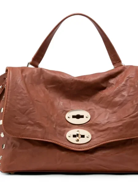 Geantă shopper Zanellato din piele maro