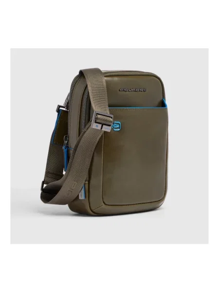 Torba crossbody Piquadro skórzana zielona
