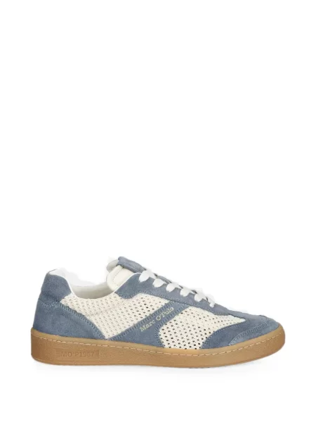 Sneakerși Marc O'polo din piele de căprioară albastru
