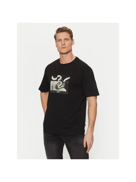BOSS Majica Regular Fit črna