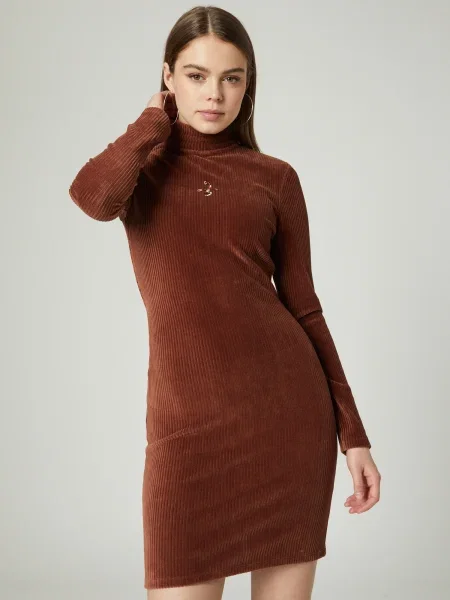 VIERVIER Rochie Alea castaniu
