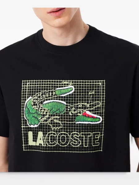 Tricou Lacoste cu imagine negru