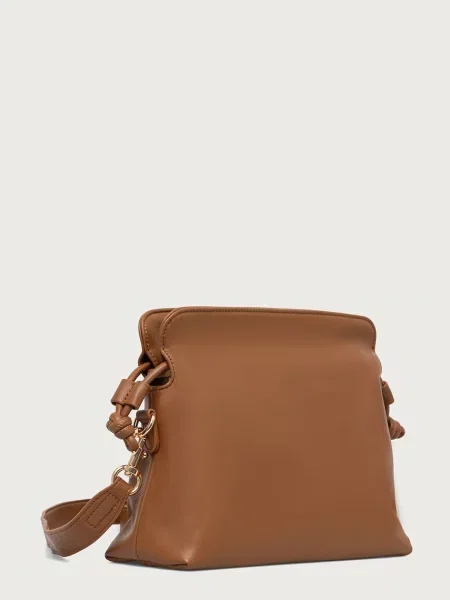 United Colors of Benetton geantă crossbody pentru femei cu imitație de piele maro