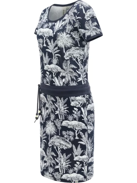 Ragwear Poletna obleka Baomi Tropic Youmodo mornarska bela