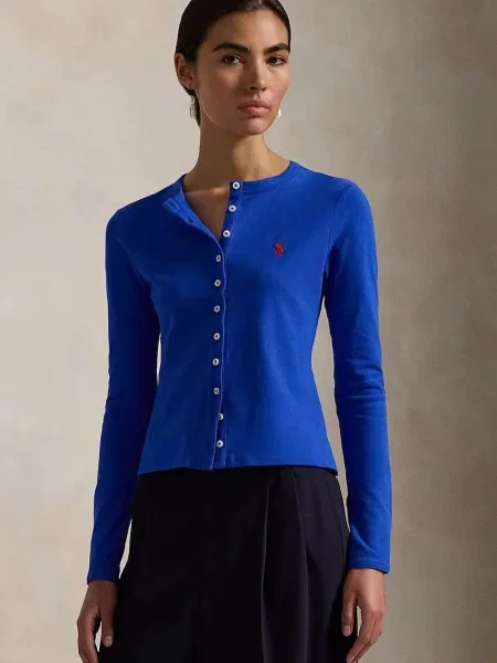 Polo Ralph Lauren longsleeve niebieska