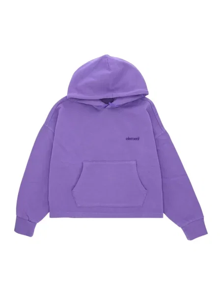 Krótka bluza Element w kwiatki fioletowa