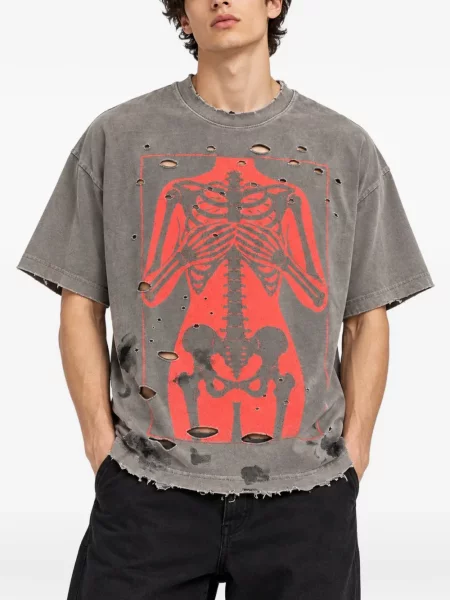 Tricou Warman zdrențuiți gri