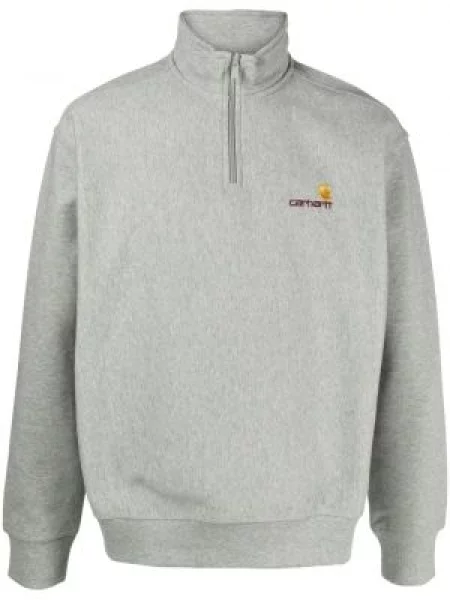 Hanorac cu fermoar Carhartt Wip gri