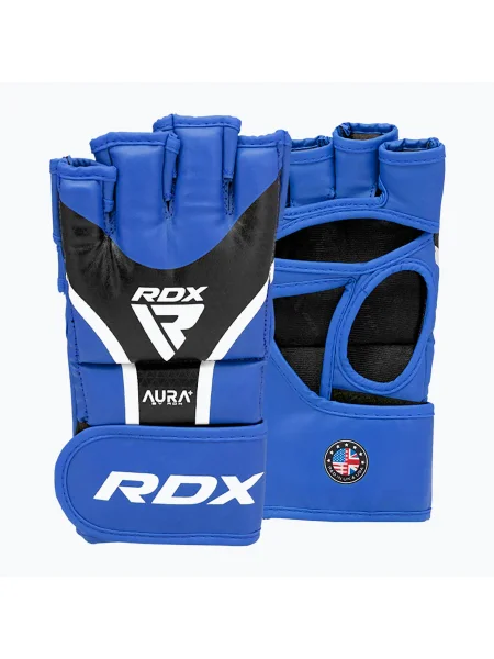 RDX Граплинг ръкавици Aura Plus сини