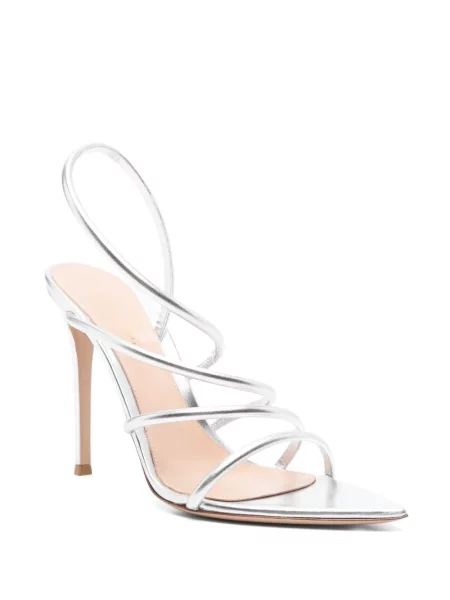 Sandale Gianvito Rossi argintiu