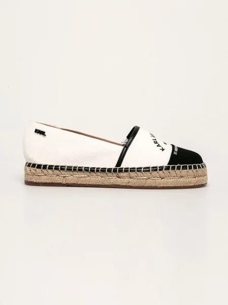 Karl Lagerfeld espadrile bela