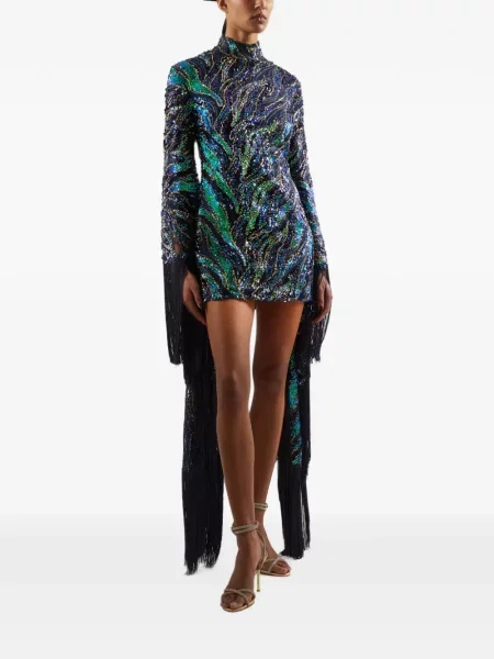Rochie mini Taller Marmo cu paiete albastru