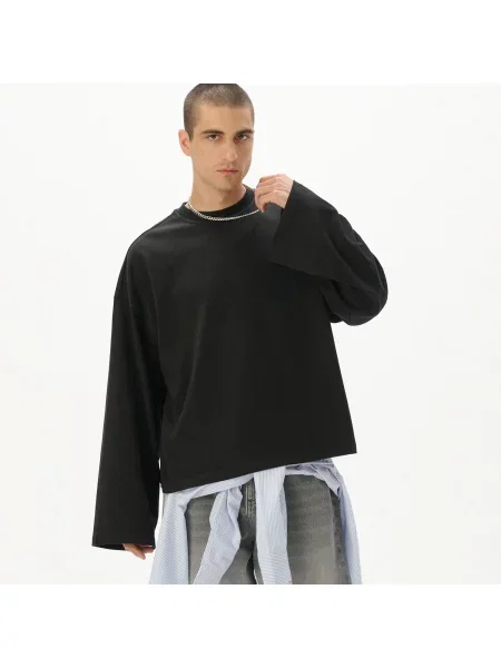 Лонгслив Cropp черный