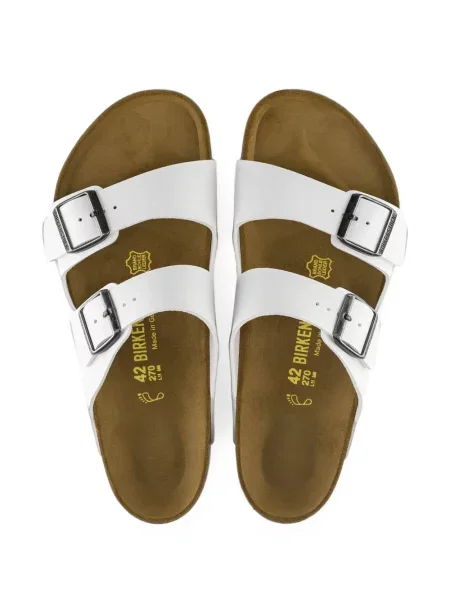 Sandale Birkenstock cu cataramă alb