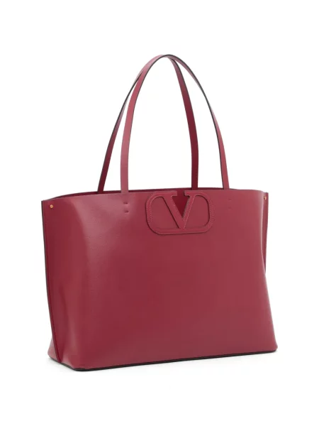 Geantă shopper Valentino Garavani roșu