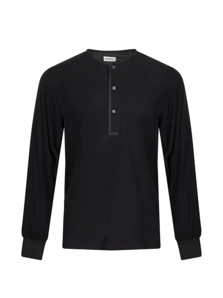 Lung tricou polo Simkhai negru