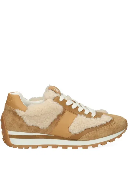 Sneakerși Lauren Ralph Lauren din piele de căprioară maro