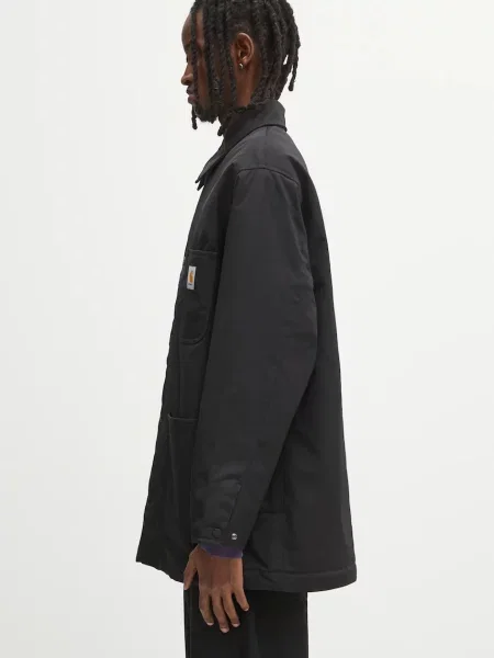 Μπουφάν Carhartt WIP Leroy Chore Coat μαύρο