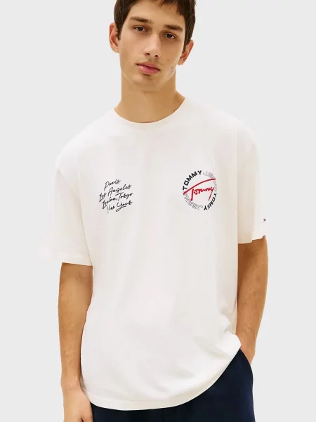 Футболка Tommy Jeans біла