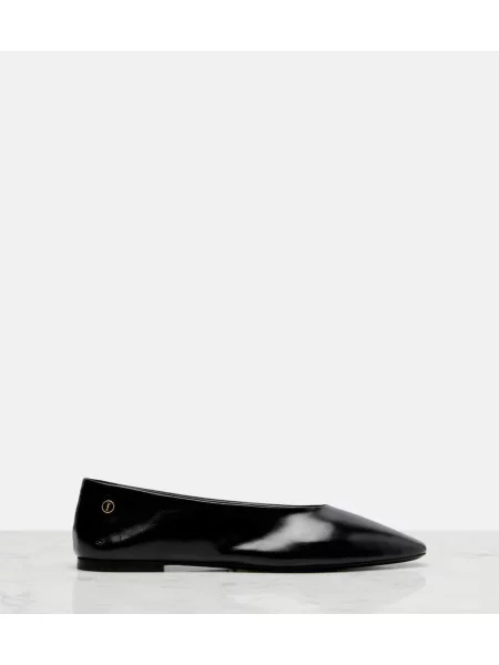 Balerini Saint Laurent din piele negru