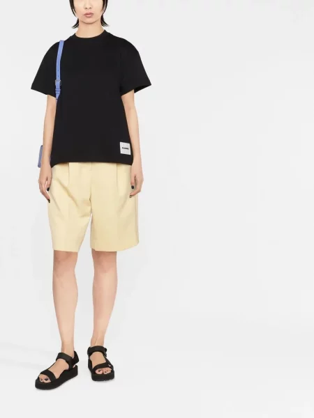 Marškinėliai Jil Sander juoda