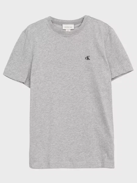 Футболка Calvin Klein Jeans з джерсі сіра
