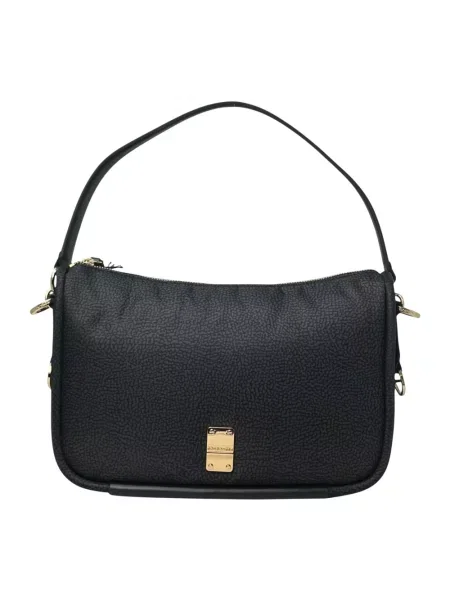 Torebka skórzana Borbonese czarna