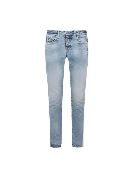 Skinny jeansy skinny Dsquared2 niebieskie
