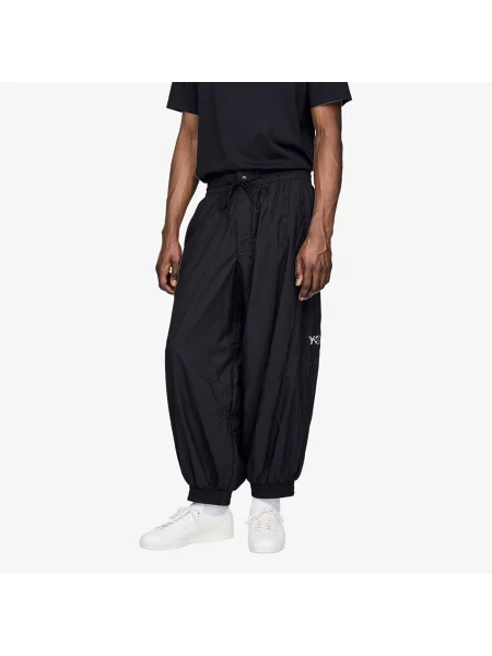 Pantaloni de trening Raw Edge 3 Stripes Shell Tracksuit Bottoms Black XL negru