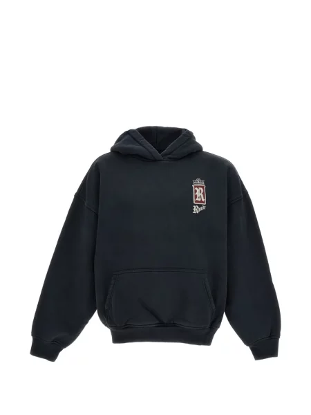 Hanorac cu glugă Rhude cu imagine albastru