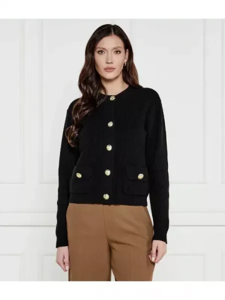 Joop! Cardigan 58 cu adaos de lână și cașmir negru