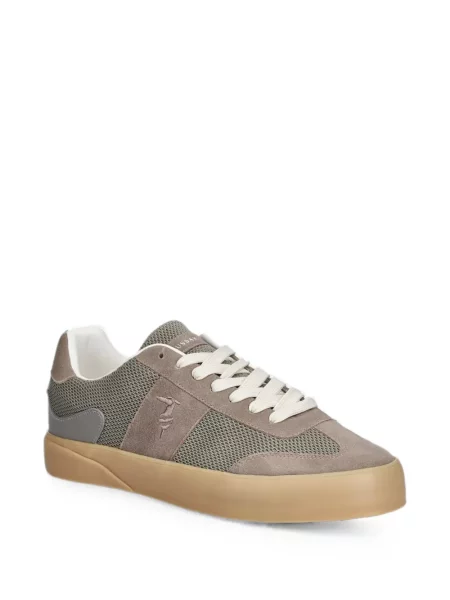 Sneakerși Trussardi din piele de căprioară gri