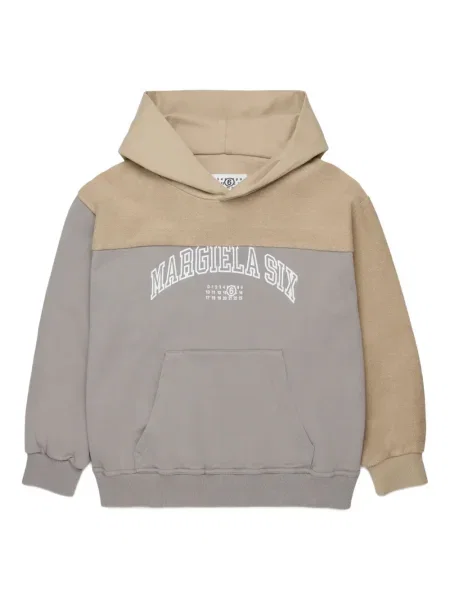 Bluza z kapturem dziecięca Mm6 Maison Margiela szara