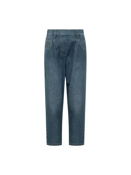 Jeansy Brunello Cucinelli niebieskie