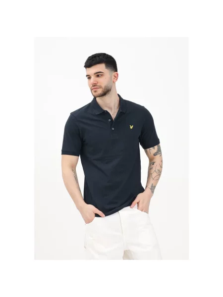 Koszulka polo Lyle & Scott niebieska