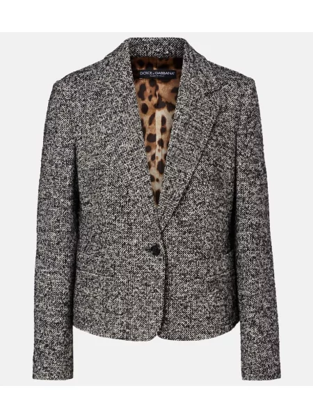 Geacă Dolce&gabbana de lână gri