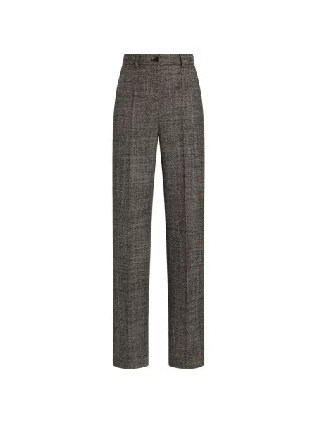 Pantaloni Dolce & Gabbana de lână gri
