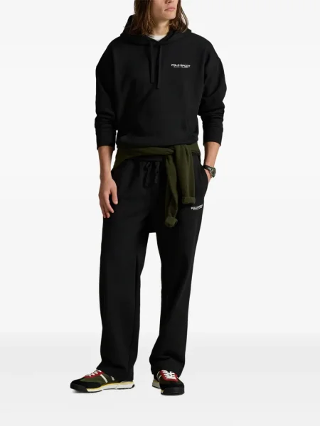 Ριγέ polo Polo Ralph Lauren με κουκούλα με αυτόγραφο λευκό