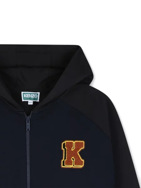 Bluza z kapturem dziecięca Kenzo niebieska